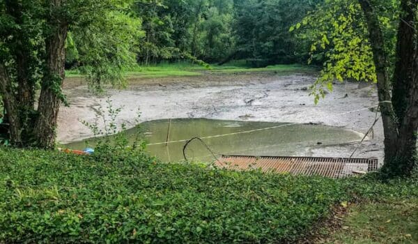 2021 8 13 Pond Partially Drained 8658